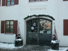 Rathaus Zolling Winter